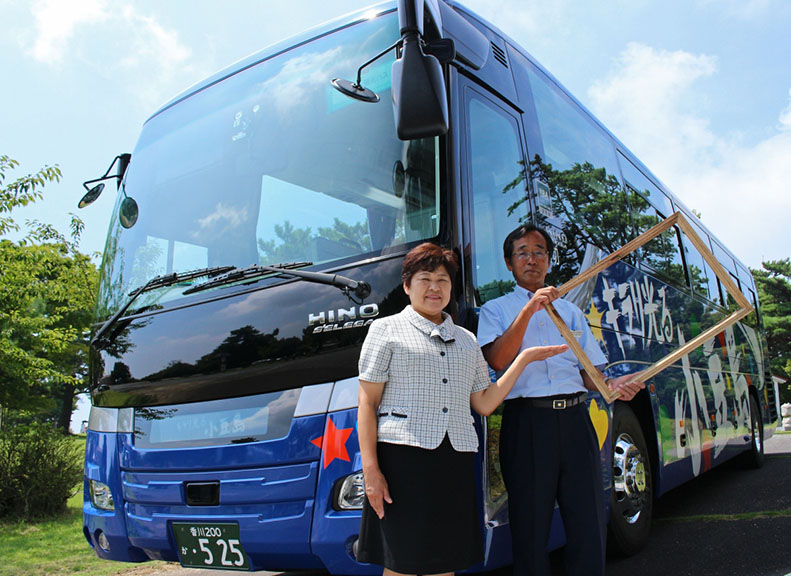 小豆島の観光地を巡る便利な定期観光バス